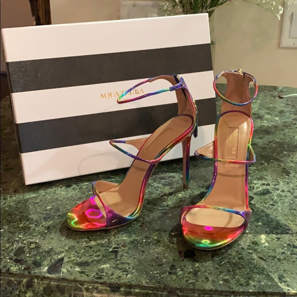 Aquaazzura rainbow heels